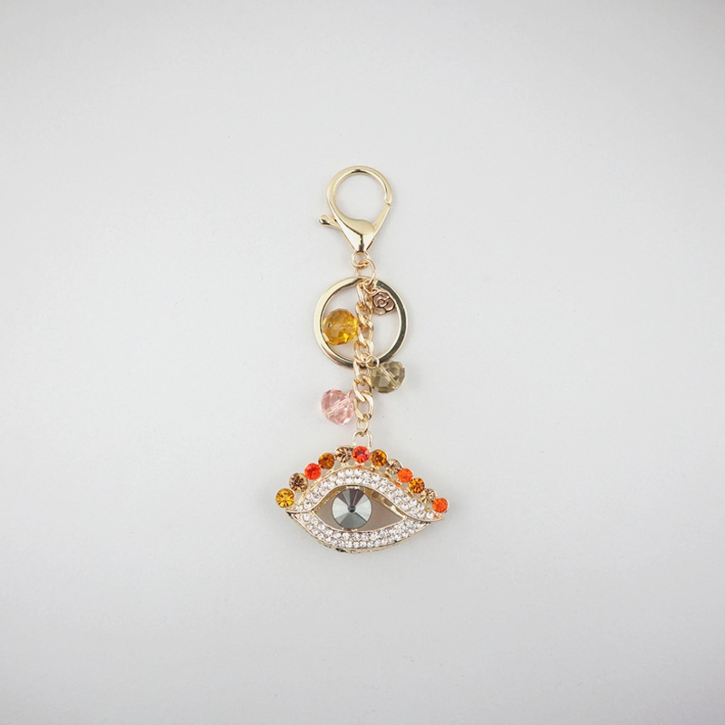 pave stone eye keyring