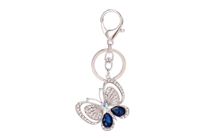 3204169 porte-clés papillon strass