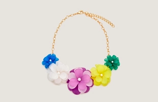 Collier de déclaration de fleur fait main 3104225