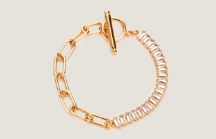 3104141 Zircon Chaîne T Bar Bracelet