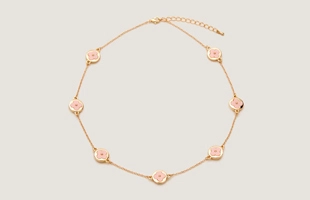 Collier floral de tonalité d'or 3104228