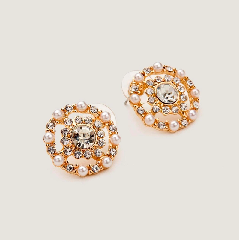 crystal clip on earrings