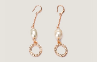 Boucles d'oreilles goutte de perle d'eau fraîche 3104194