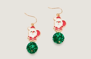 3104201 Noël Père Noël Boucles d'oreilles Drop