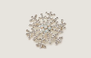 3104178 broche de Noël flocon de neige