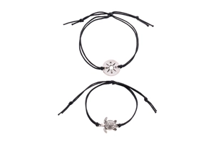 Boussole 3104126 et tortue Charme Anklet