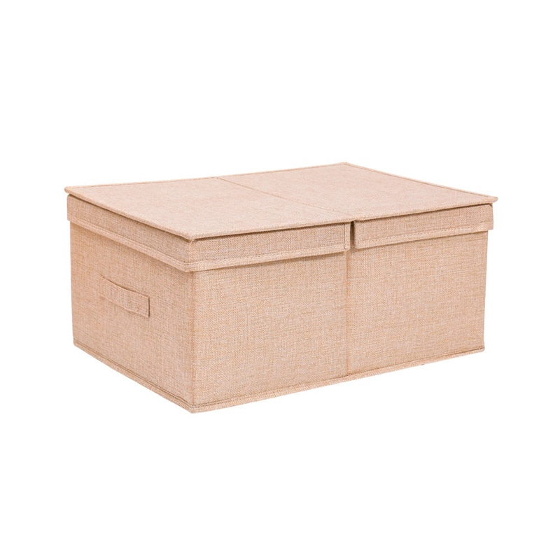 folding cloth storage box ottoman