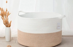 Panier de rangement en tissu tissé pour corde de coton 3504259