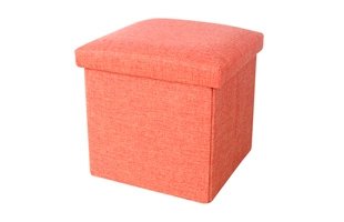 3504244 boîte de rangement pliable orange Linum tabouret