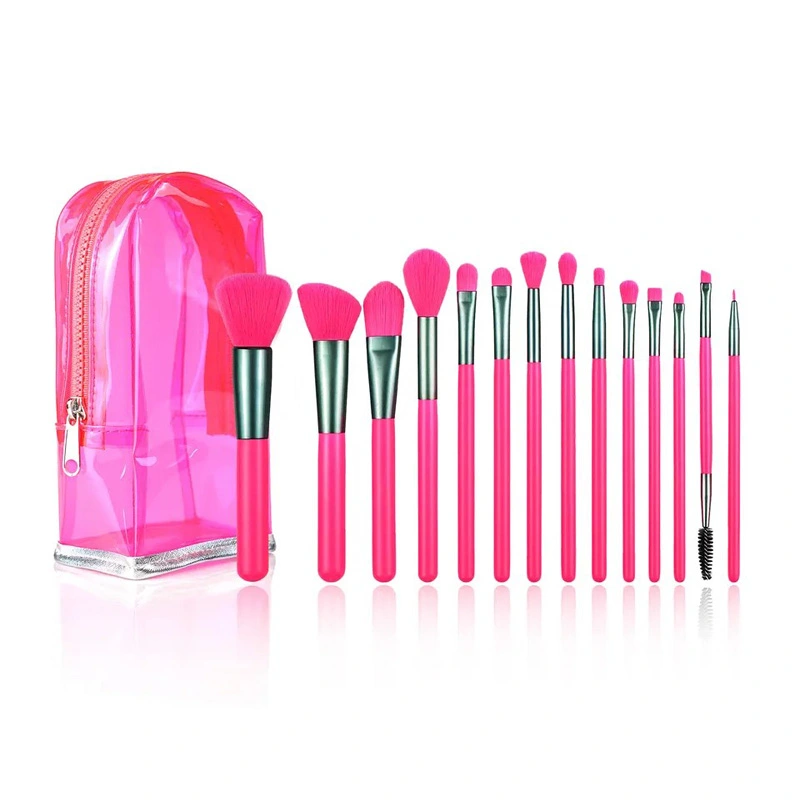 Portable Makeup Brush PVC Neon Bag