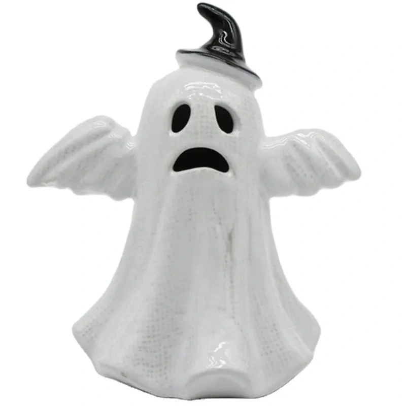 cute ghost ceramic candlestick