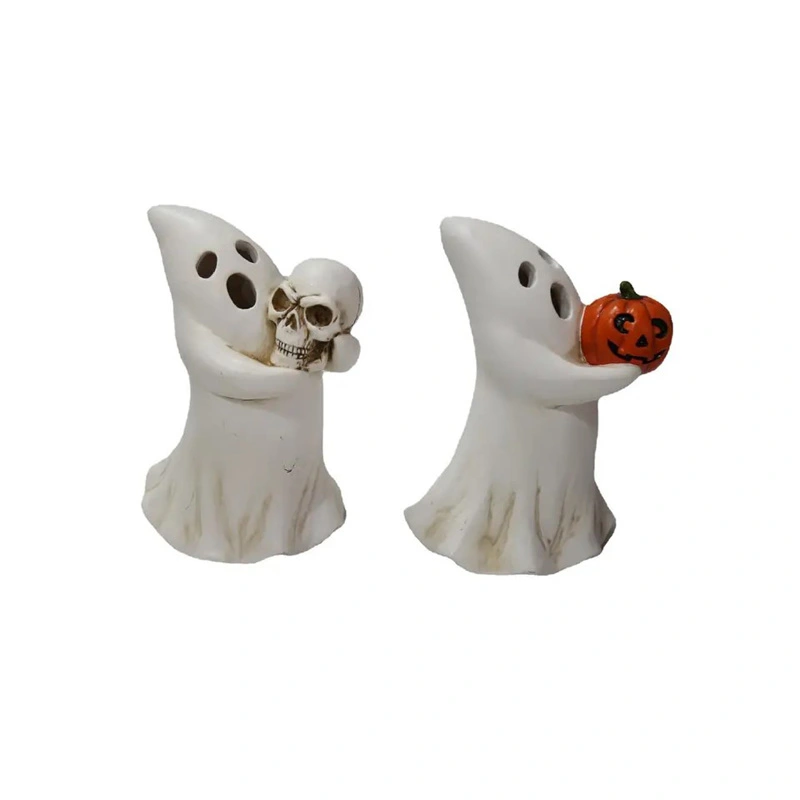 Halloween resin ghost LED light