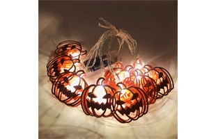 3210335 LED Halloween citrouille lumière chaîne