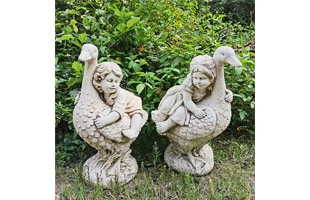 3210208 Statues d'ange jardin grec