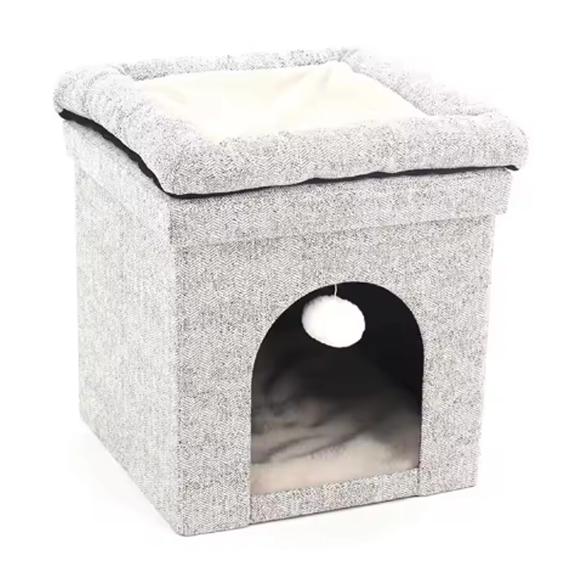 4305194 foldable storage pet bed ottoman cheap price wholesale supplier